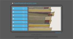 Desktop Screenshot of franchisebizdirectory.com